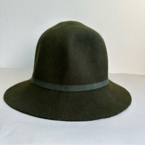 J. Crew Olive Green Felt Wool Hat NWT